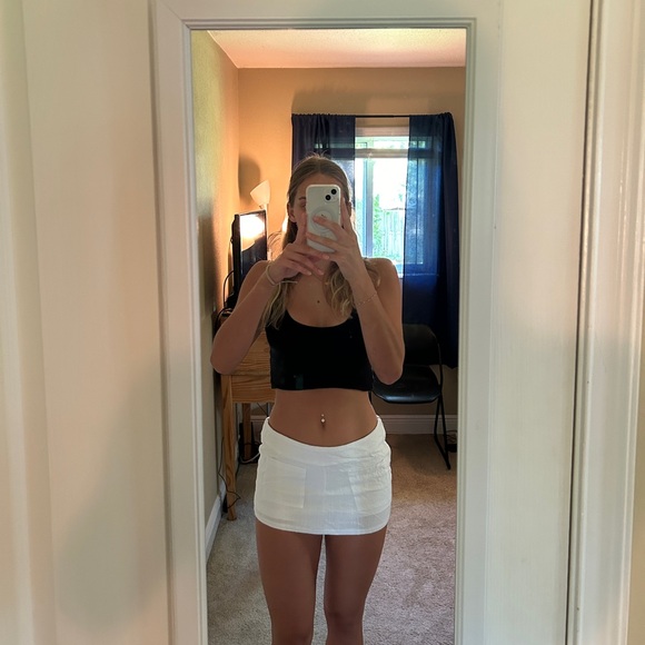 Double front pocket mini skirt - Picture 1 of 2